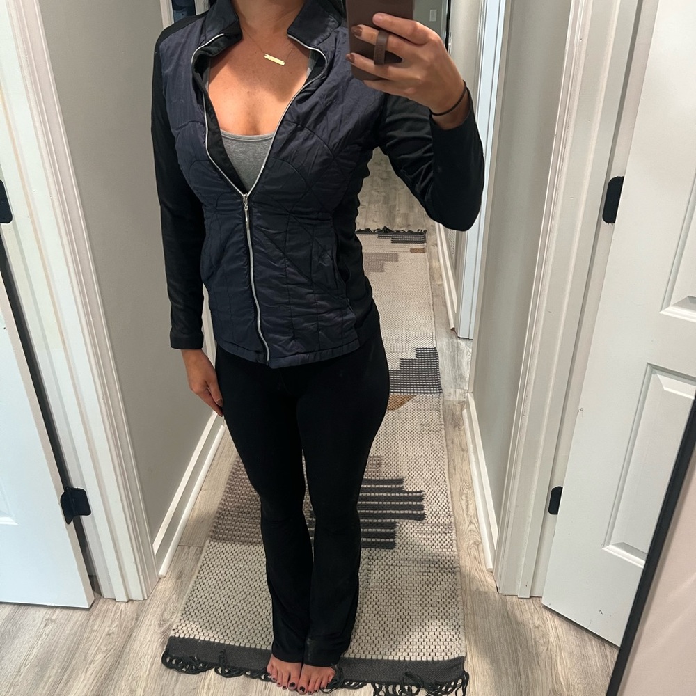 Black and navy  Zip-Up Jacket